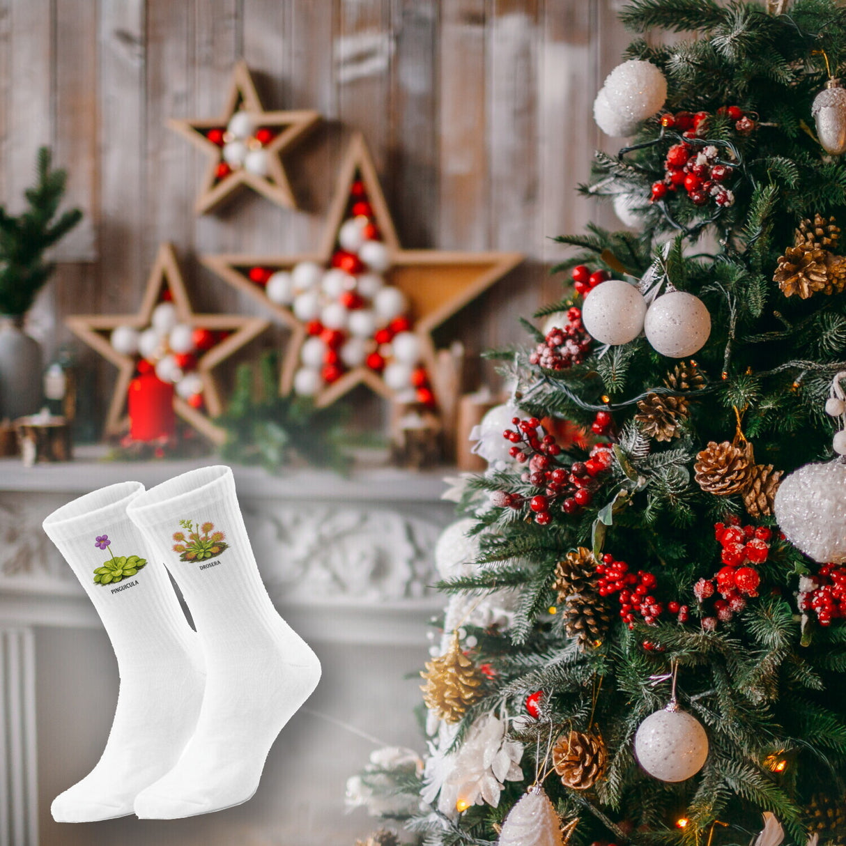 epicsocks Fleischfressende Pflanzen Karnivoren Socken in 37-41 im 6er Set in Geschenkdose im 6er Set in Geschenkbox