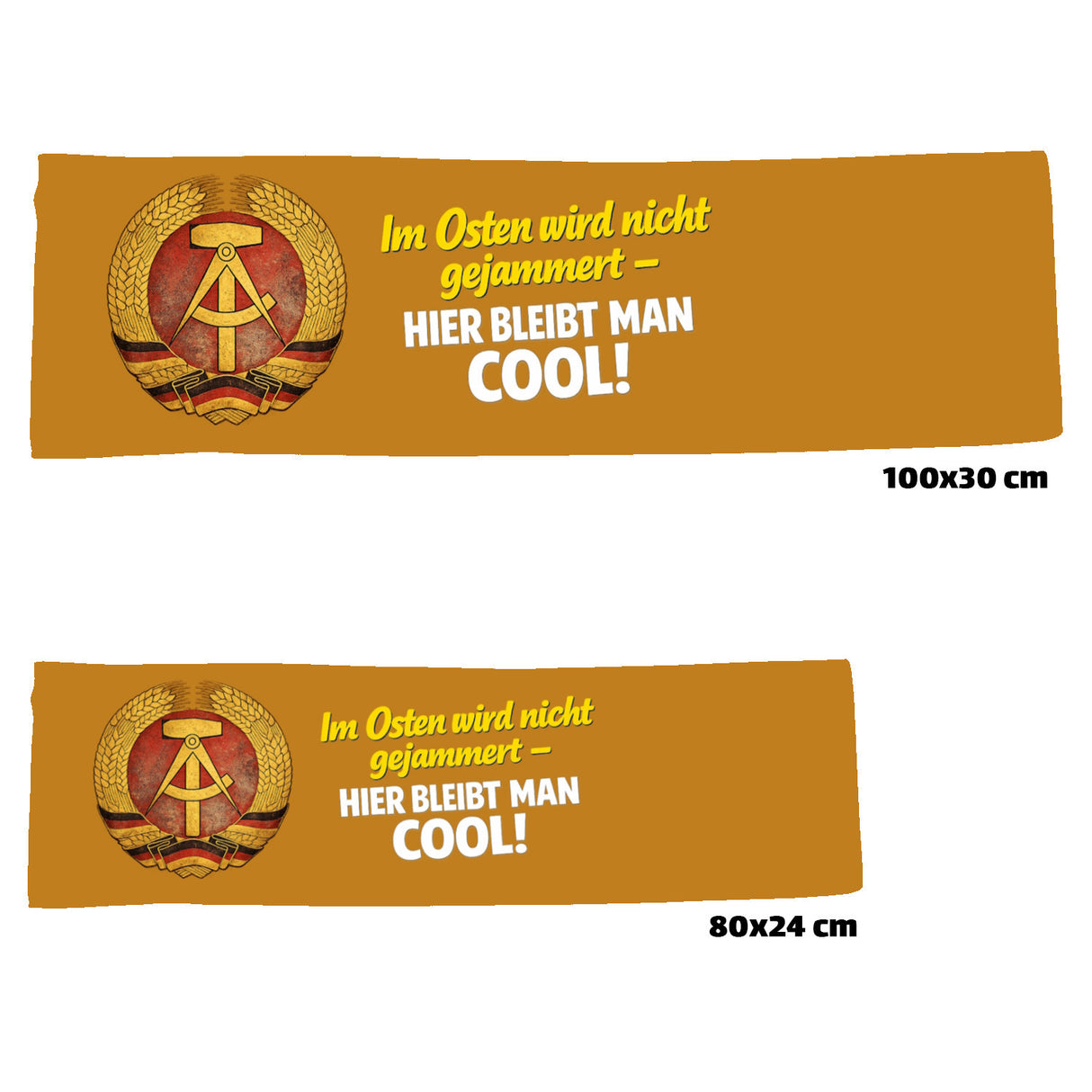 DDR-Logo Ost-Stolz Eishandtuch - im Osten bleibt man cool