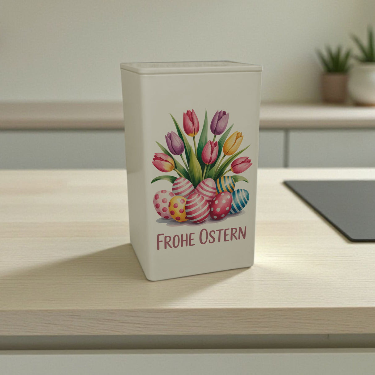 Tulpen und Ostereier Frohe Ostern Dose 900ml