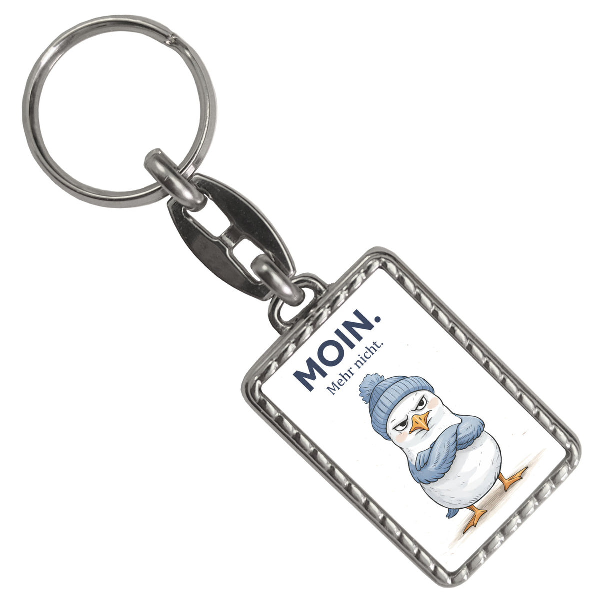 Manfred die Möwe Moin mehr nicht Schlüsselanhänger für Küstenfans