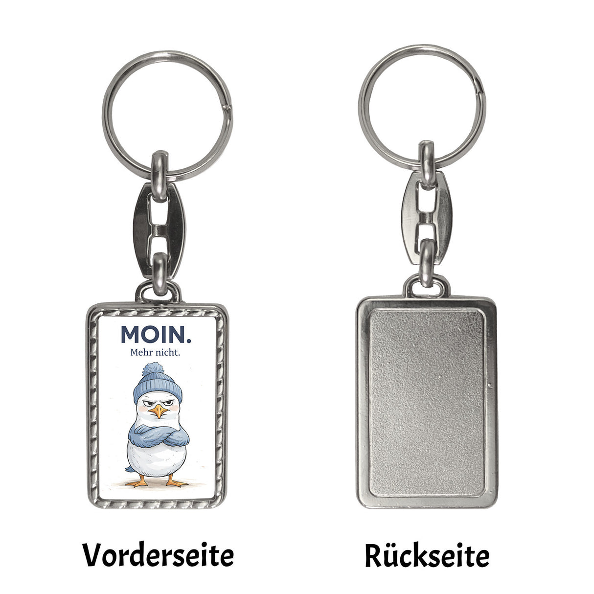 Manfred die Möwe Moin mehr nicht Schlüsselanhänger für Küstenfans