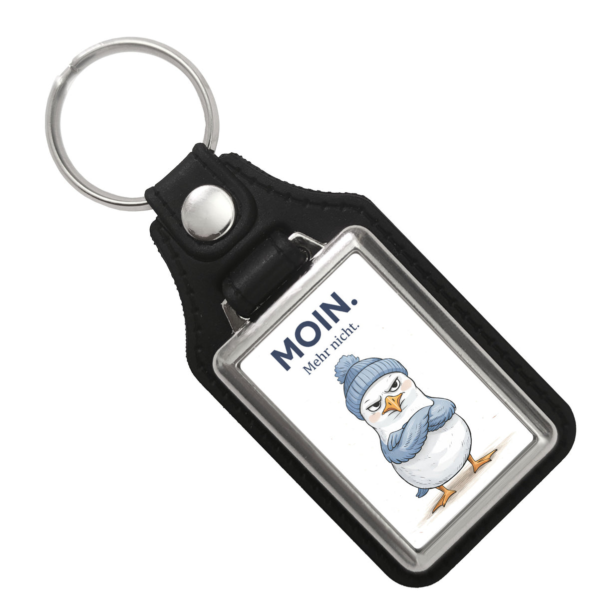 Manfred die Möwe Moin mehr nicht Schlüsselanhänger für Küstenfans