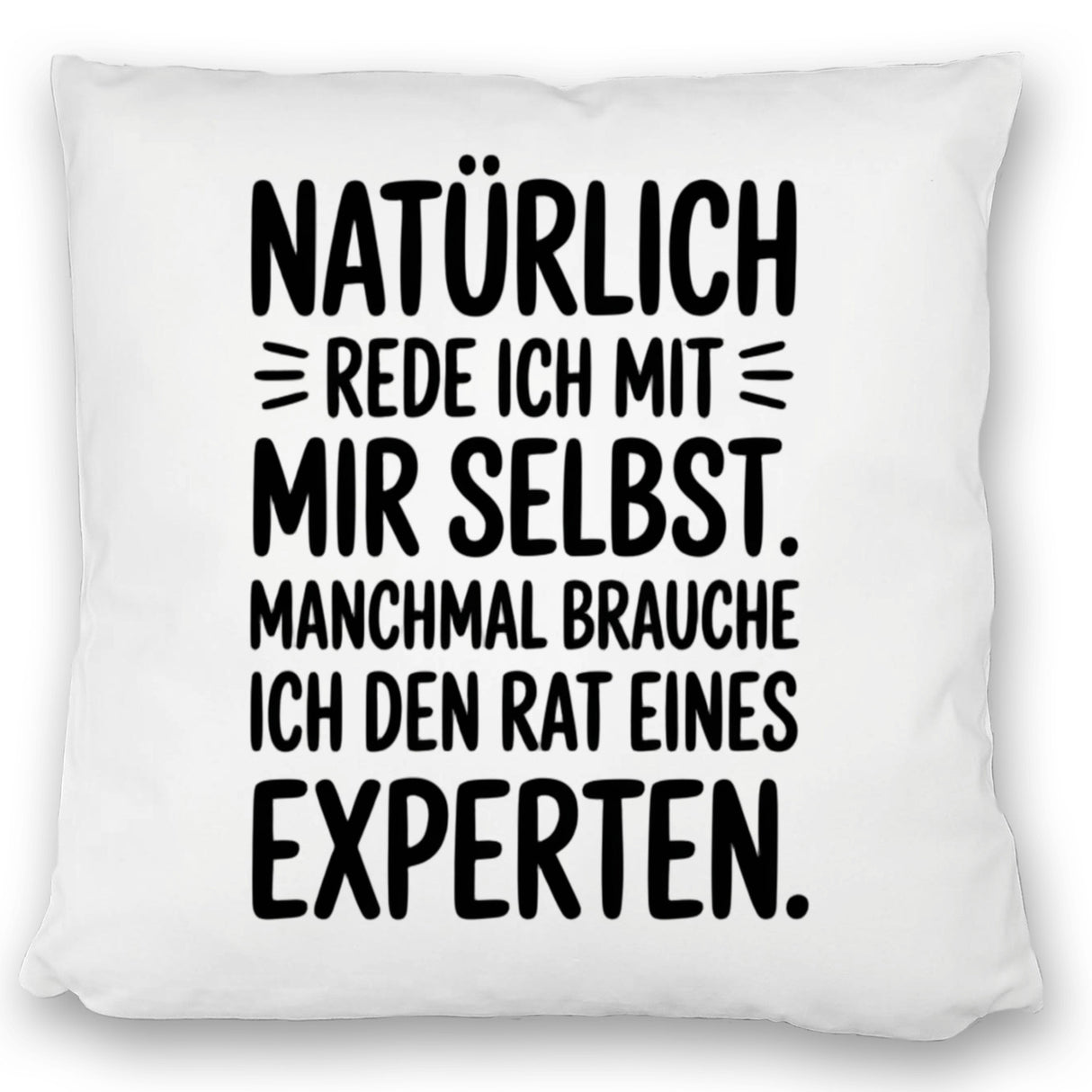 Expertengespräch Kissen mit Selbstironie