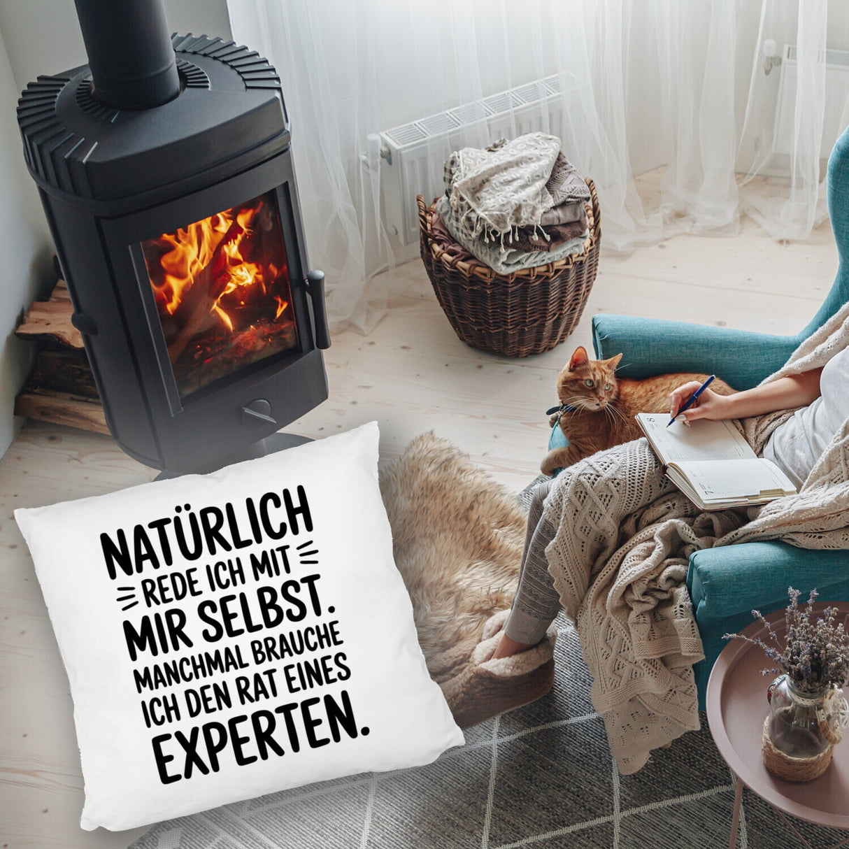 Expertengespräch Kissen mit Selbstironie