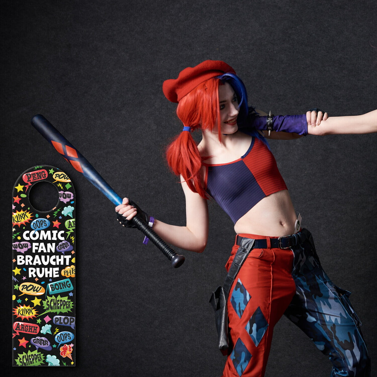 Comic Türhänger mit Spruch: Comic-Fan braucht Ruhe