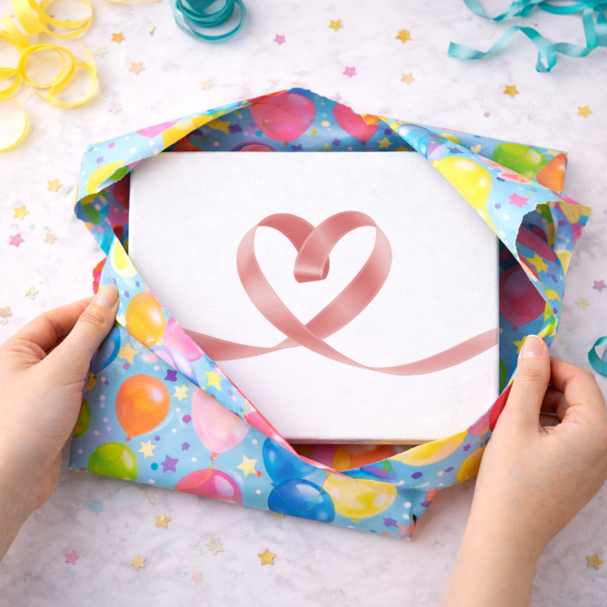 Herz Schleifenband Holzbild in 20x15 cm zum Stellen oder Aufhängen