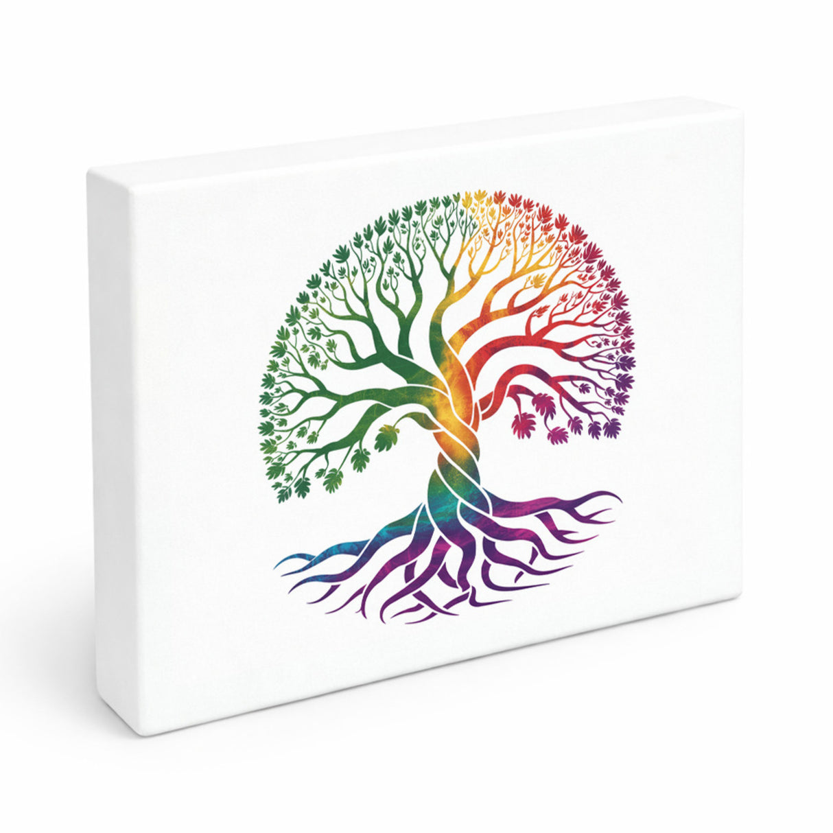 Lebensbaum Holzbild in 20x15 cm zum Stellen oder Aufhängen