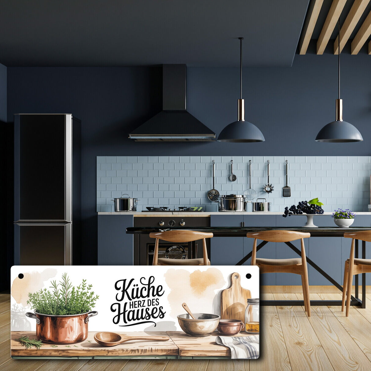 Herz des Hauses Küche Metallschild für Bauernhausküche