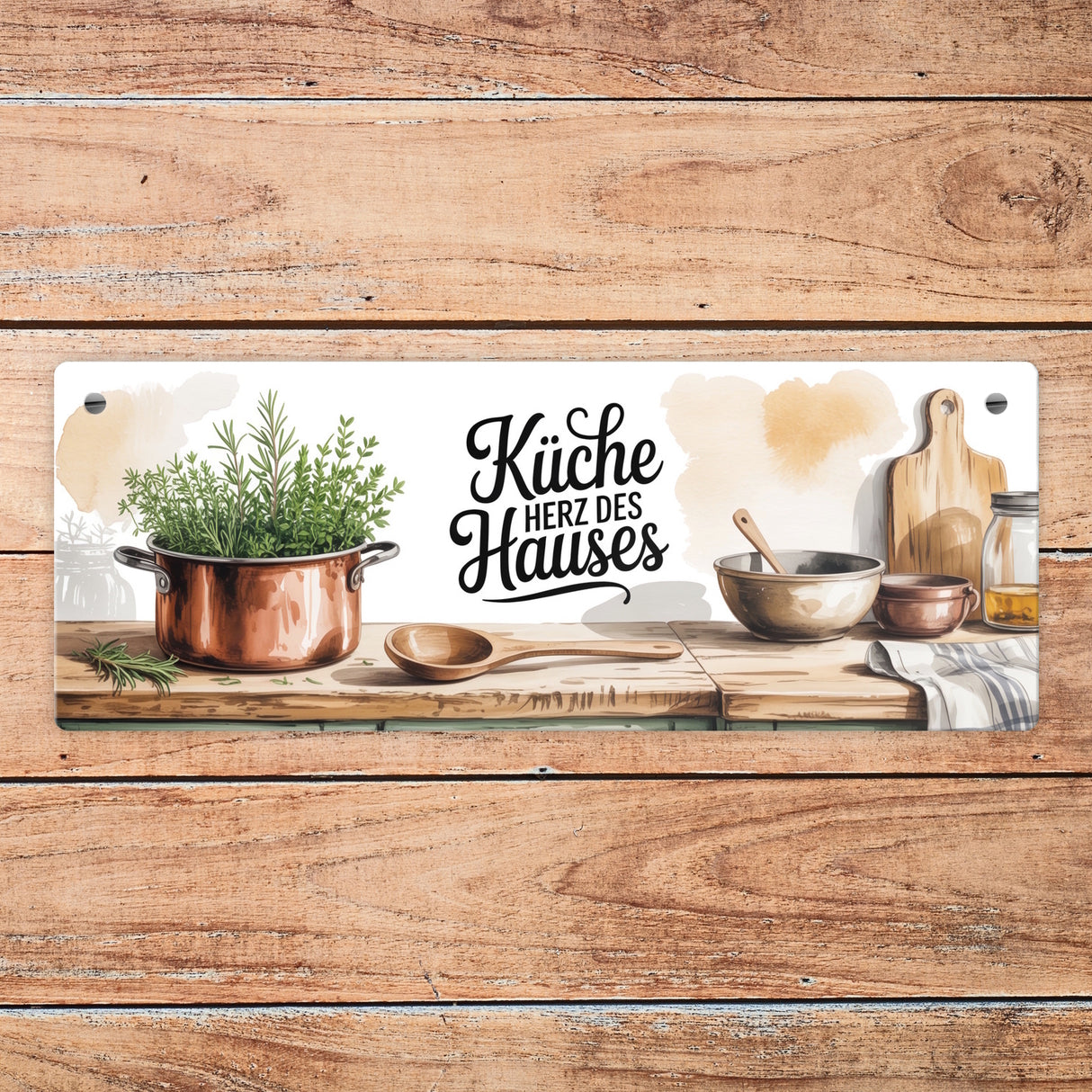 Herz des Hauses Küche Metallschild für Bauernhausküche