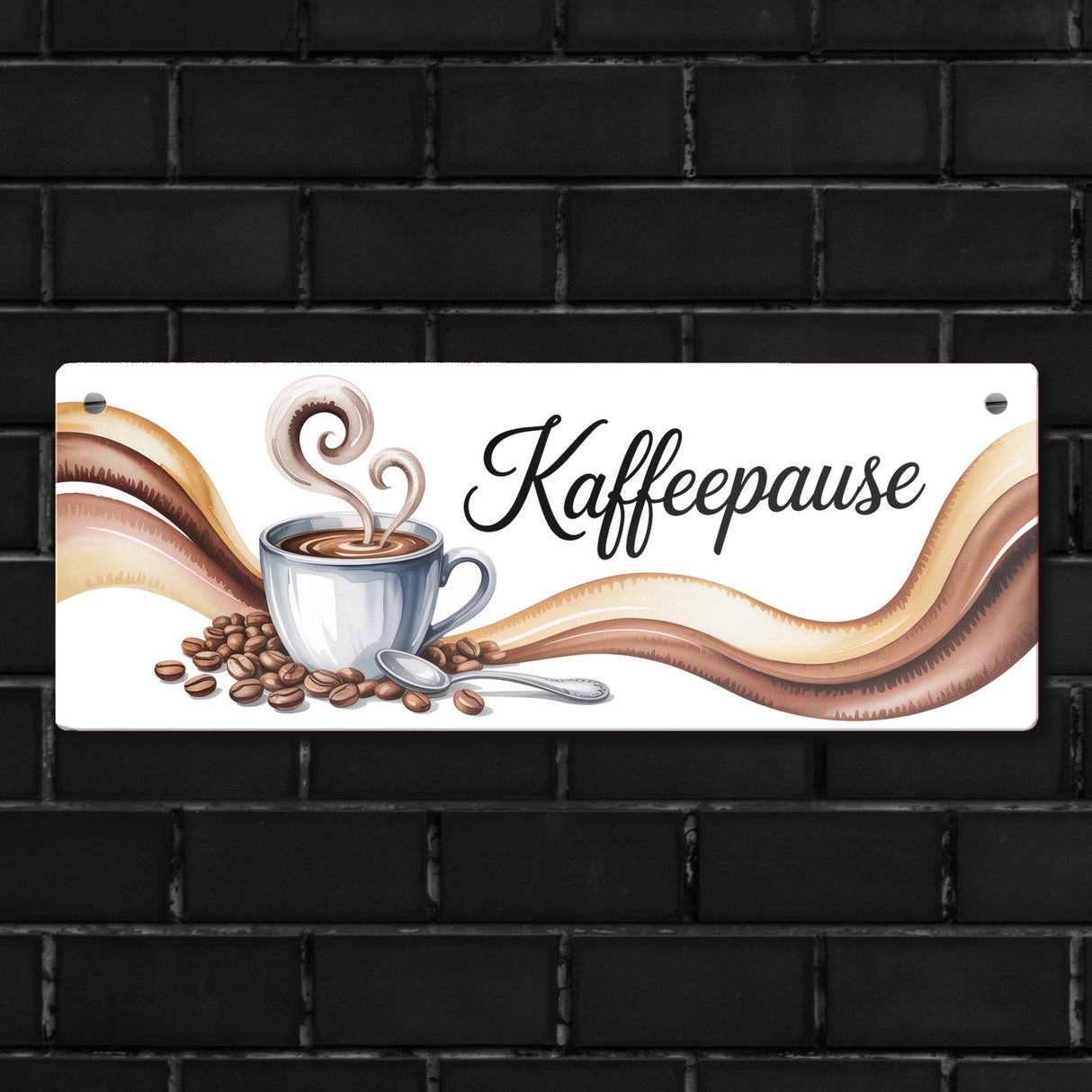 Kaffeepause Metallschild für die Küche