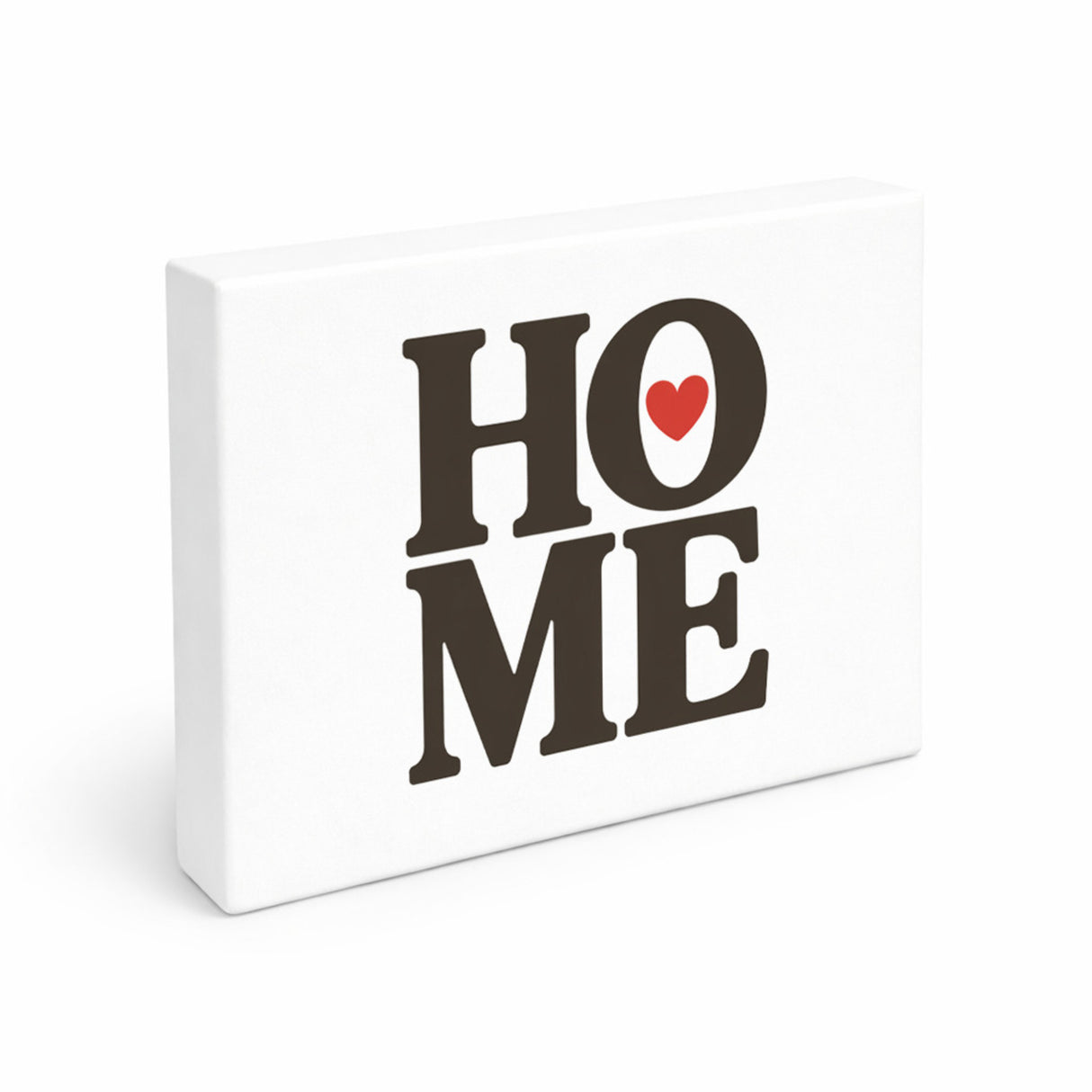 HOME Herz Holzbild in 20x15 cm zum Stellen oder Aufhängen für Wohnräume