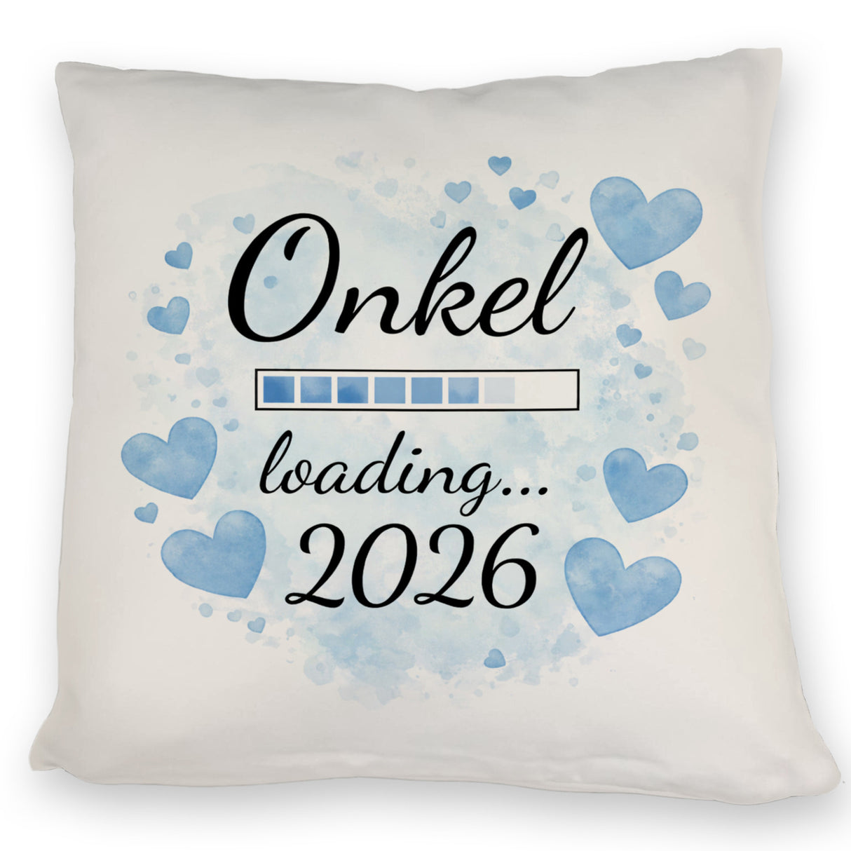 Hellblau Herzen Onkel loading 2026 Kissen