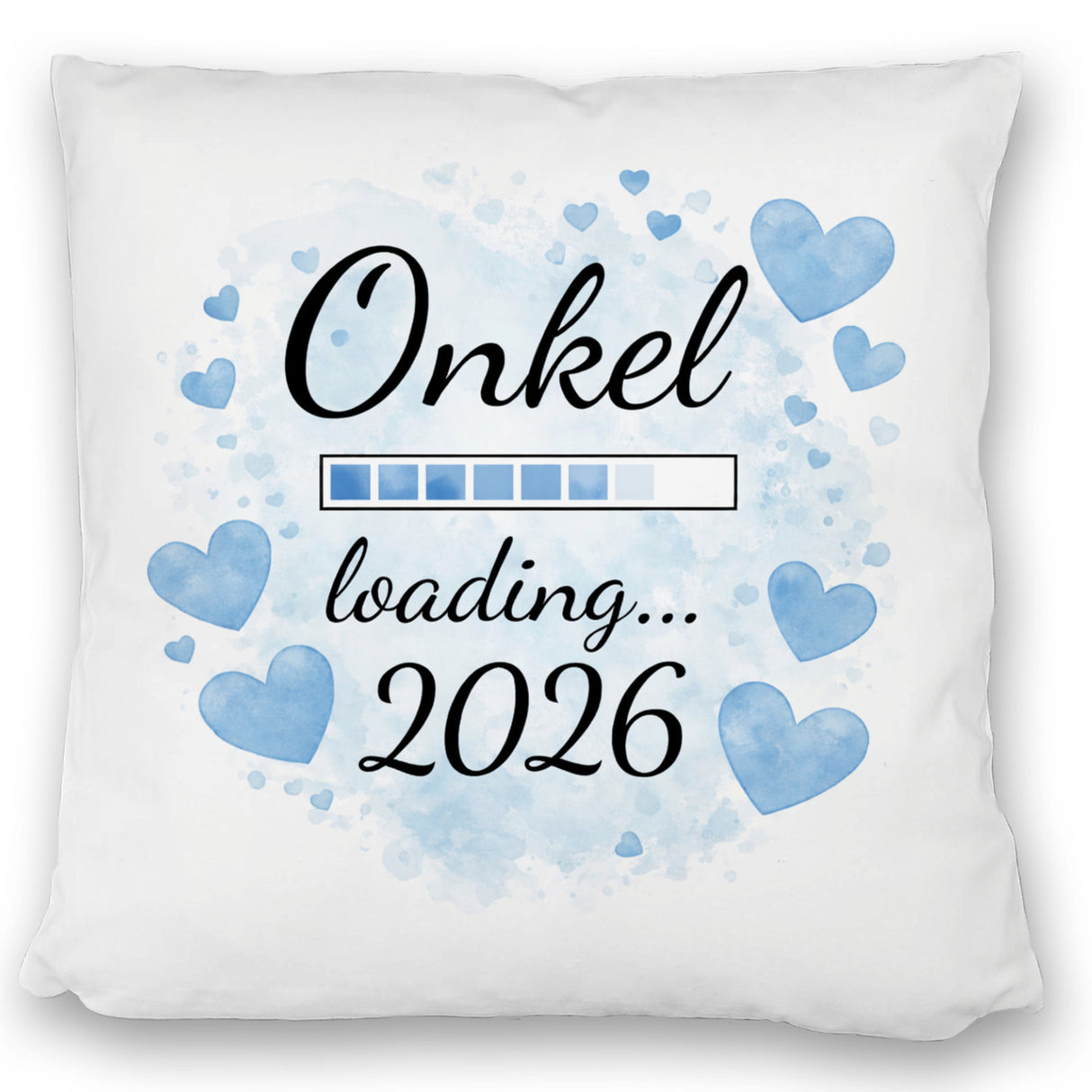 Hellblau Herzen Onkel loading 2026 Kissen