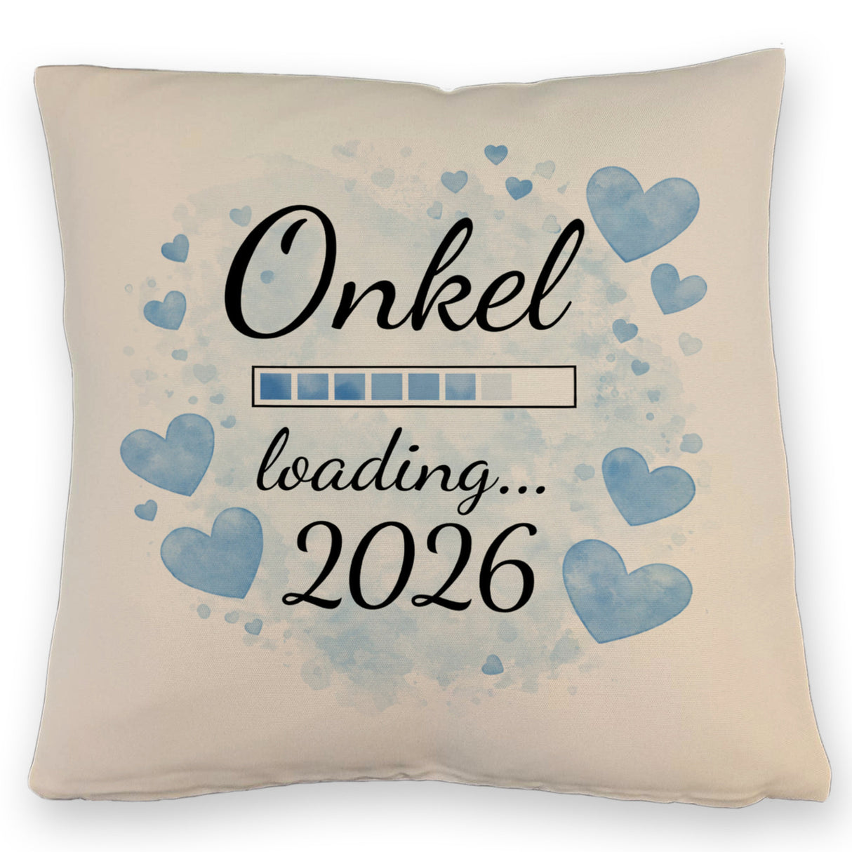 Hellblau Herzen Onkel loading 2026 Kissen
