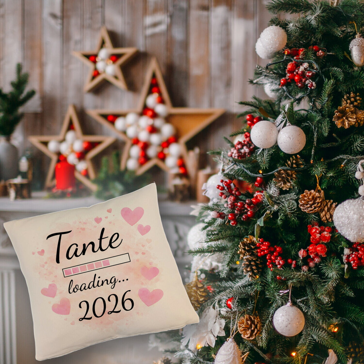 Rosa Herzen Tante Kissen Tante loading... 2026