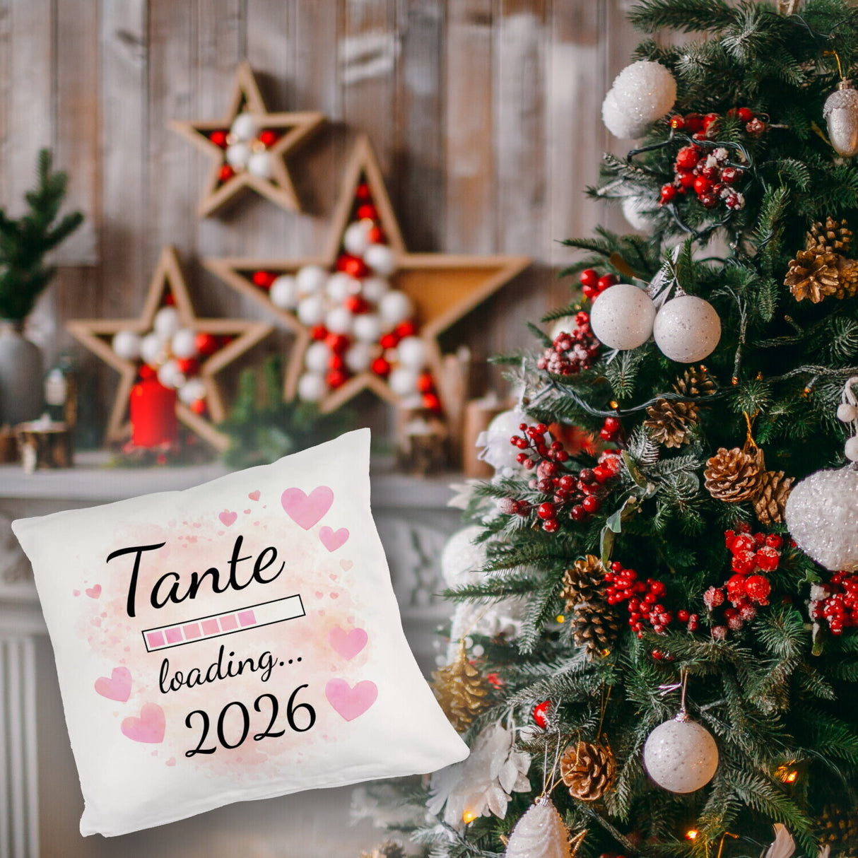 Rosa Herzen Tante Kissen Tante loading... 2026