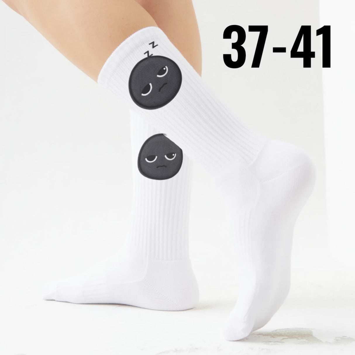 epicsocks Emo Moods Müdes Gesicht Socken in 37-41 im Paar