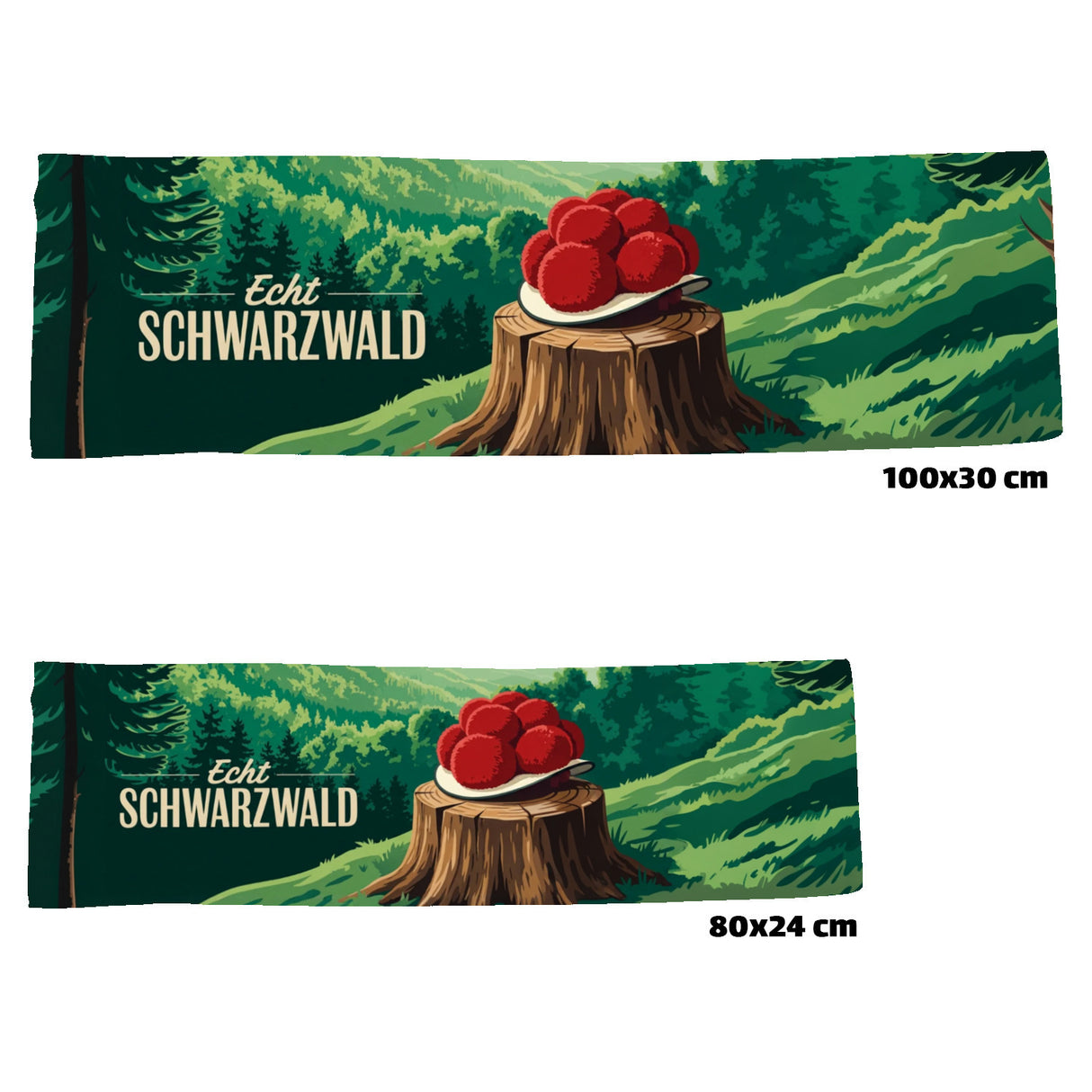 Schwarzwald Eishandtuch mit Bollenhut - Echt Schwarzwald