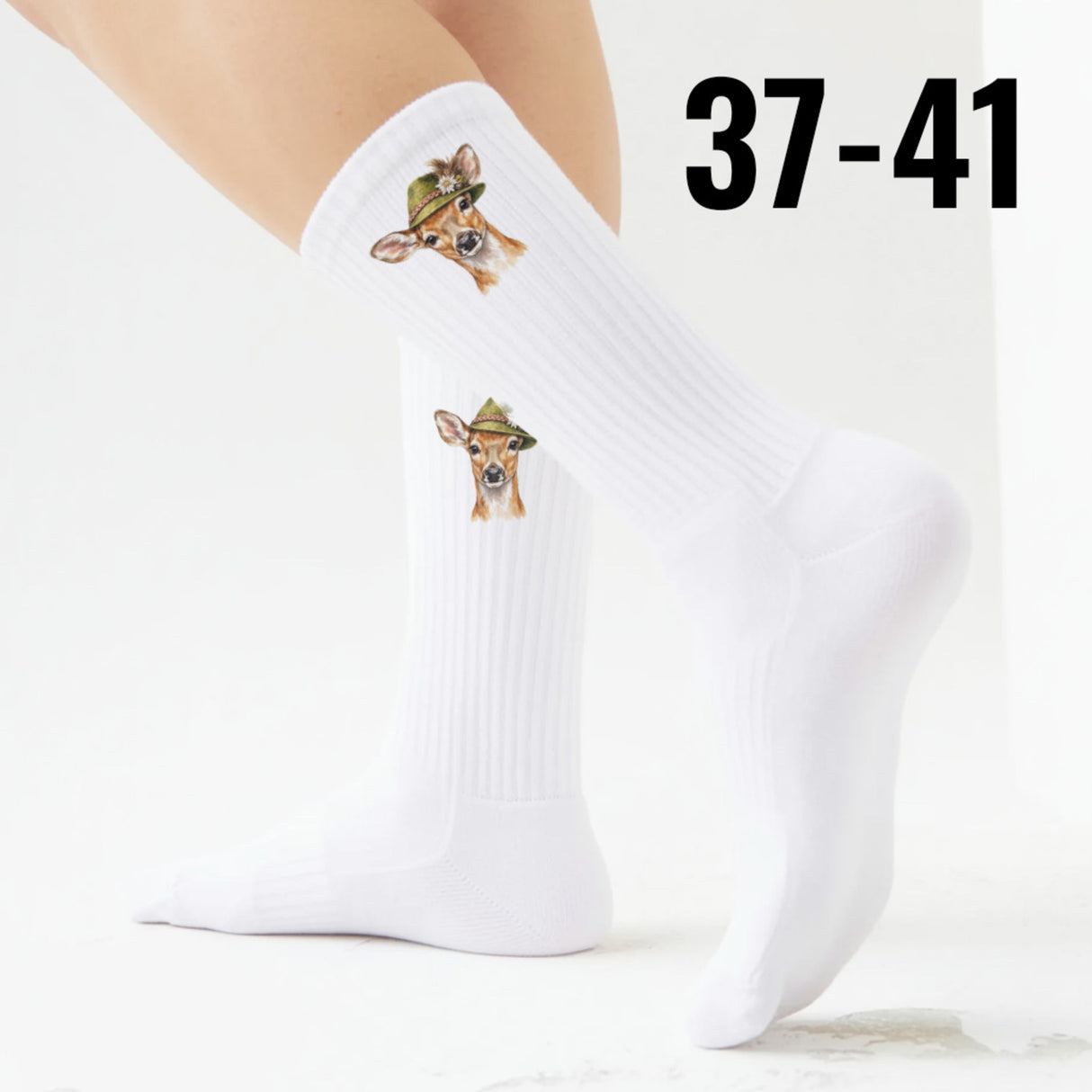 epicsocks Alpen Charme Wald und Luft Reh Socken in 37-41 im Paar