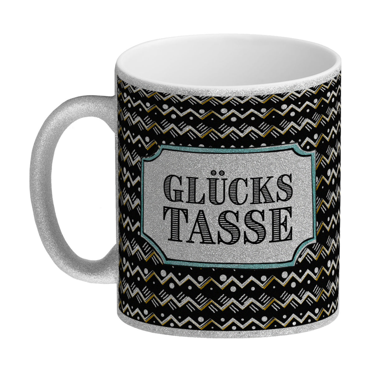 Kaffeebecher mit Glückstasse Motiv