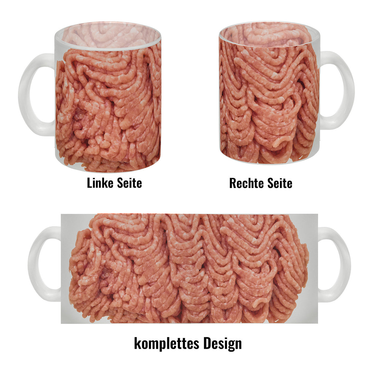 Hackfleisch Kaffeebecher