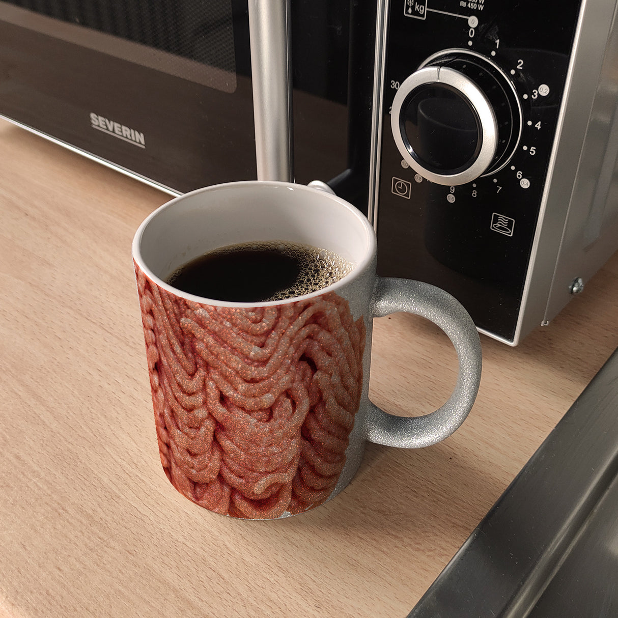 Hackfleisch Kaffeebecher