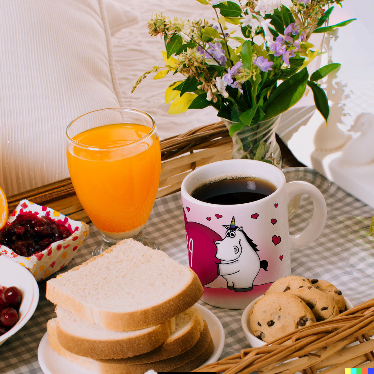 Einhorn Kaffeebecher mit Herz Motiv und Spruch: Opa ... ist der Beste!