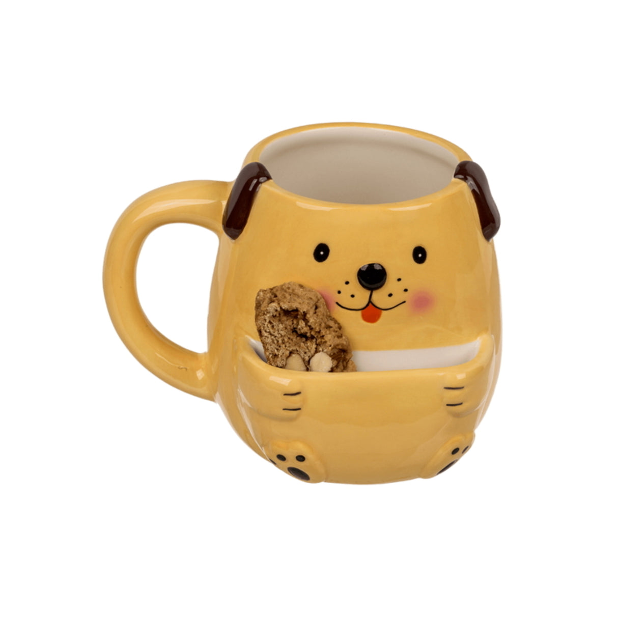 Hund Kaffeebecher mit Keksfach