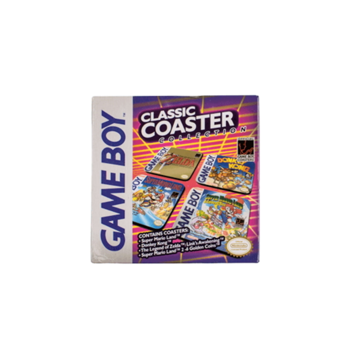 Nintendo Game Boy Spiele Untersetzer aus Kork im 4er Set