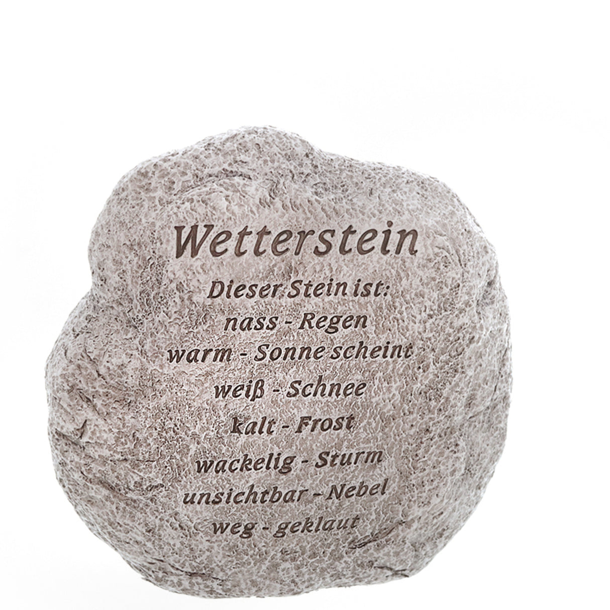 Wetterstein Wetterstation mit lustiger Gravur