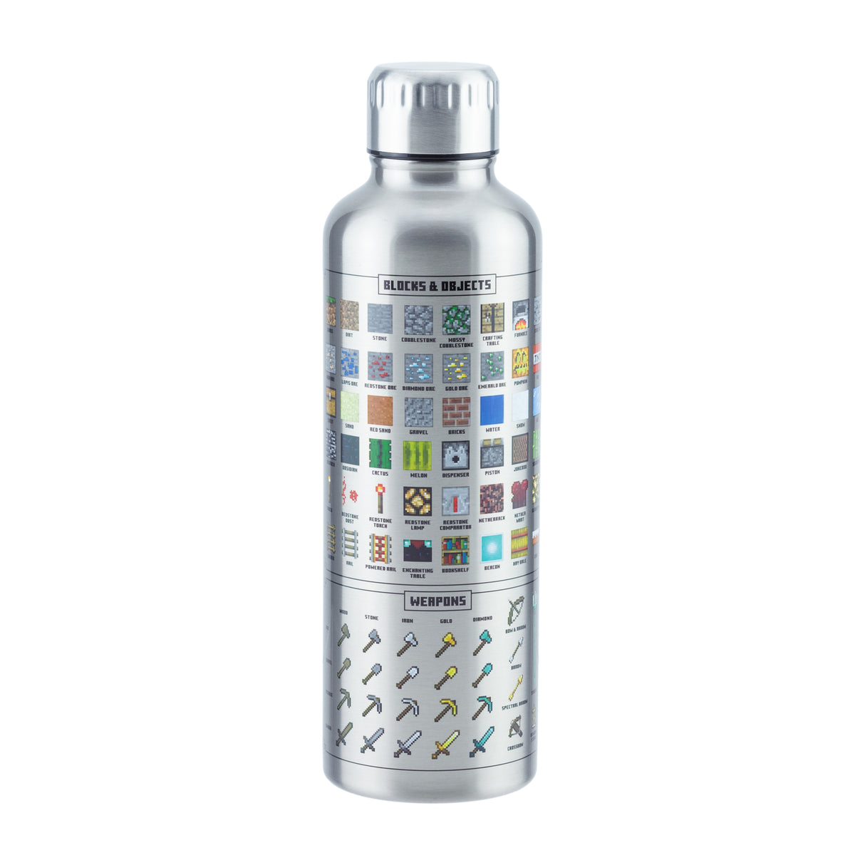 Minecraft Items Trinkflasche aus Metall