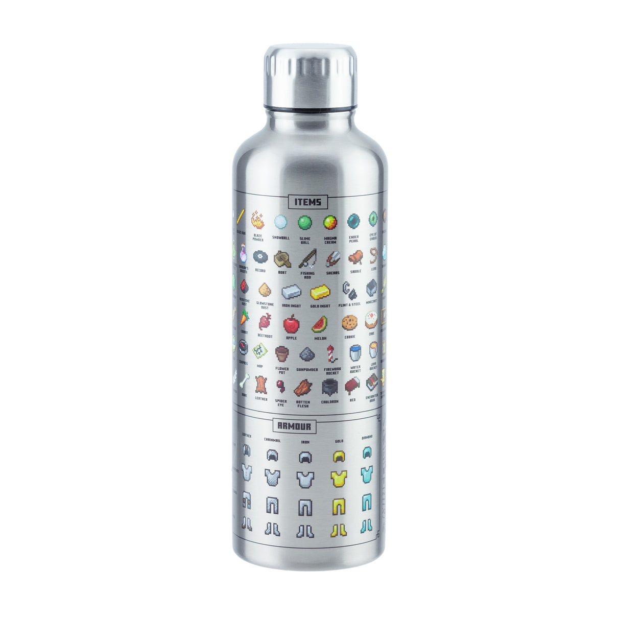 Minecraft Items Trinkflasche aus Metall