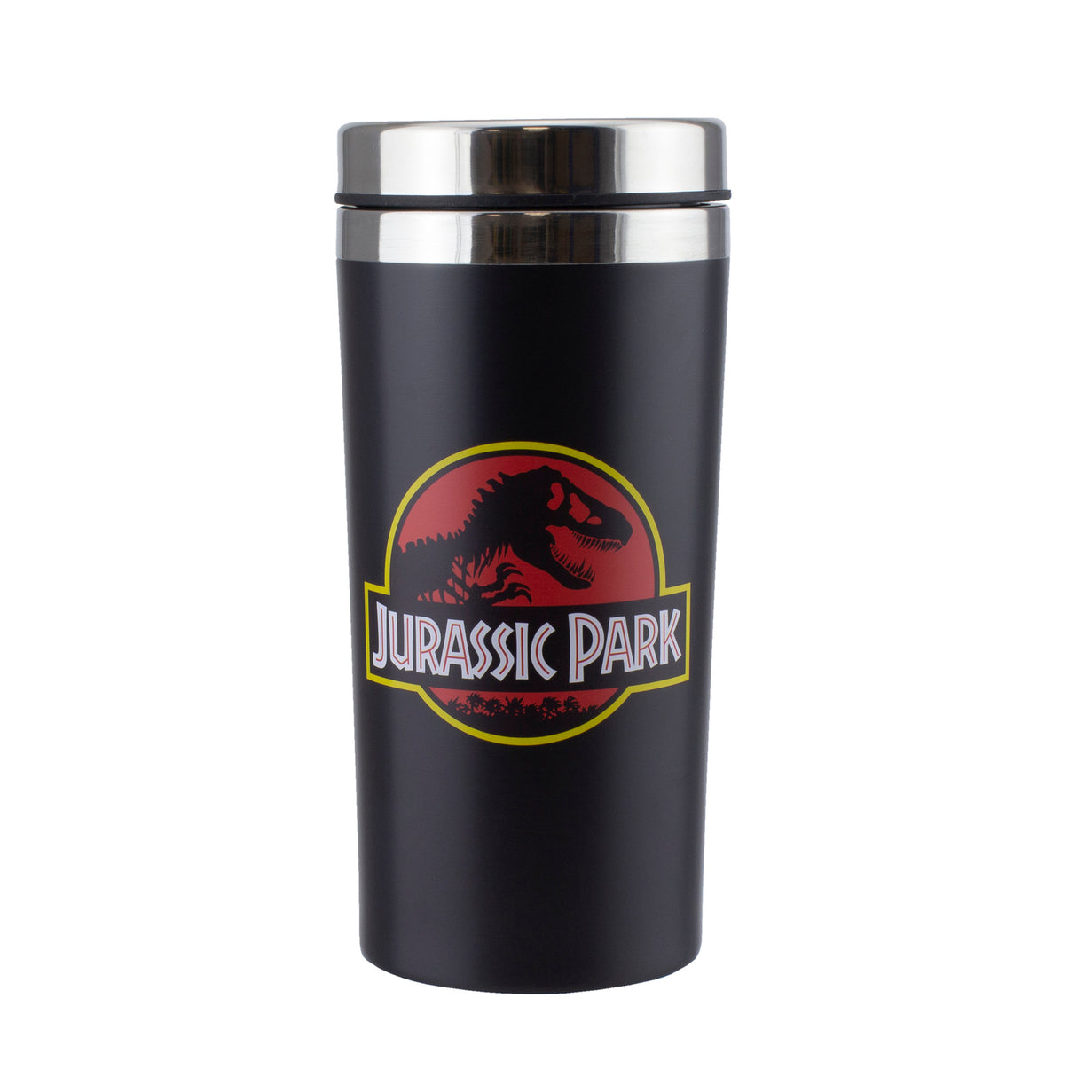 Jurassic Park Logo Thermobecher mit lustigem Spruch