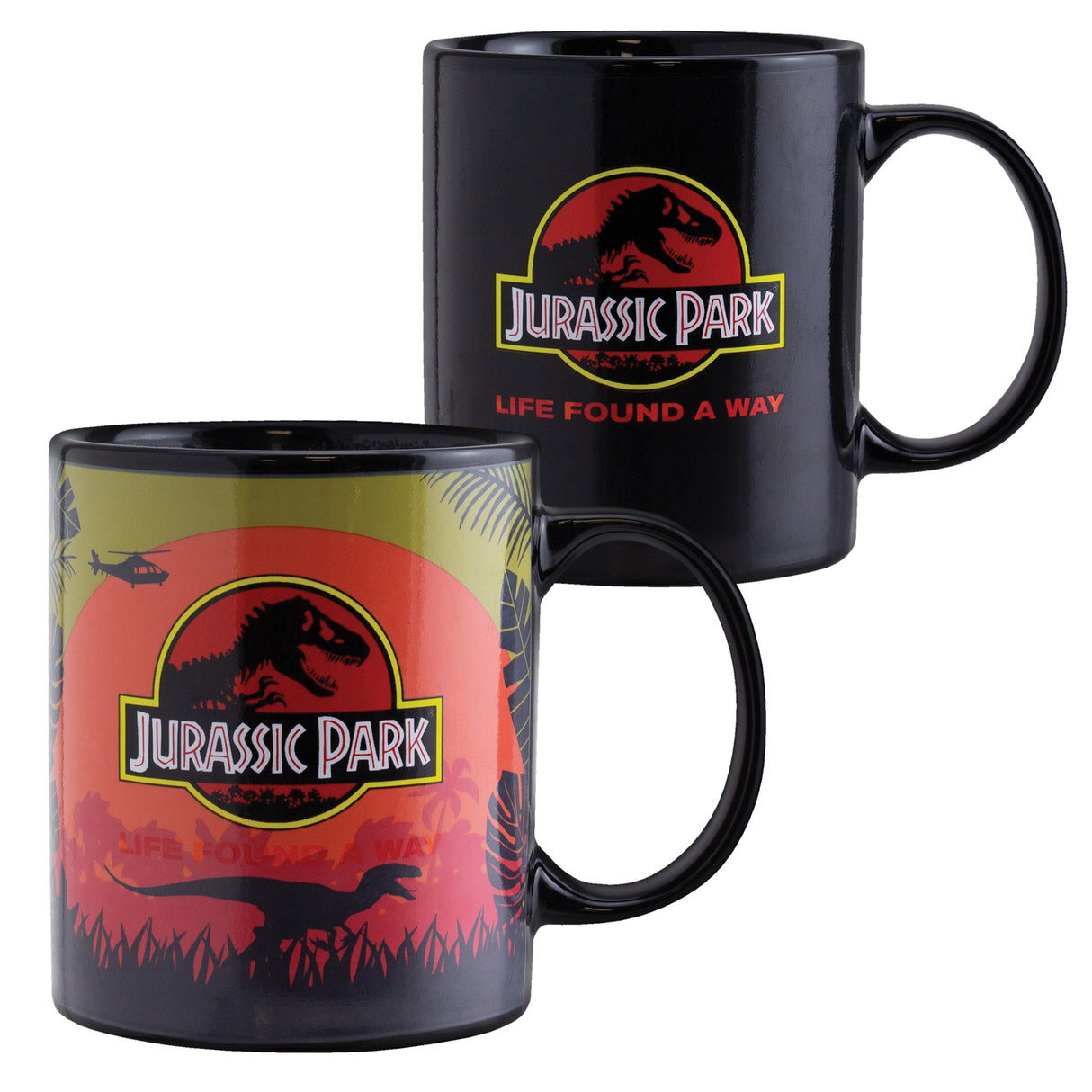 Jurassic Park Logo Kaffeebecher mit Wärmeeffekt