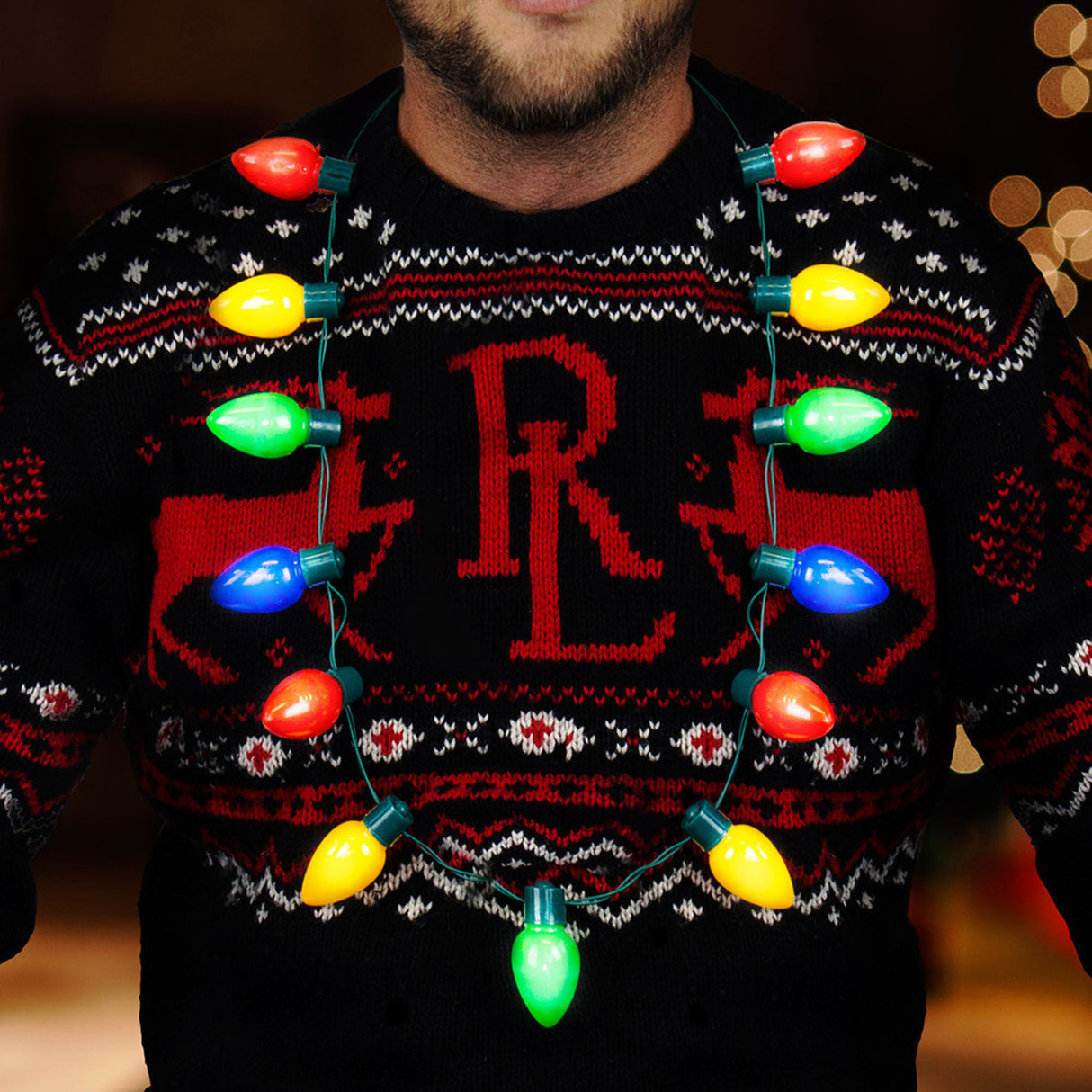 Weihnachten Halskette Lichterkette mit 13 Lichtern