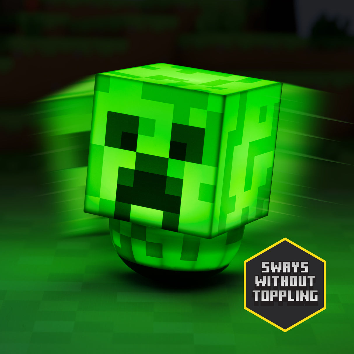 Minecraft Creeper Stehaufmännchen Dekolampe