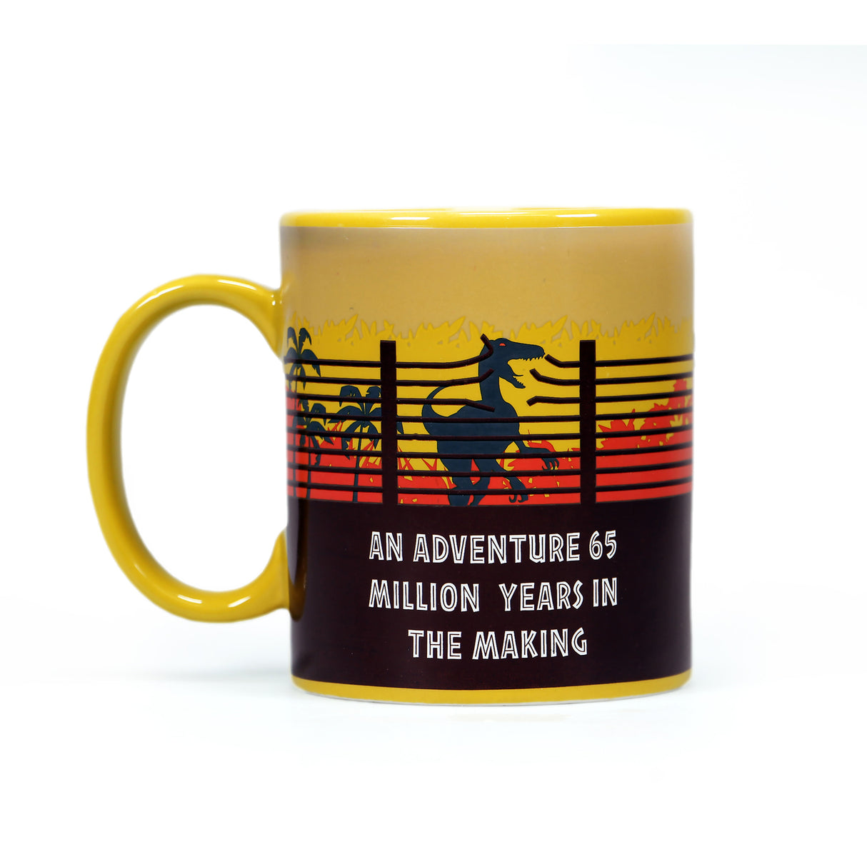 Jurassic Park Eingangstor Kaffeebecher mit Wärmeeffekt