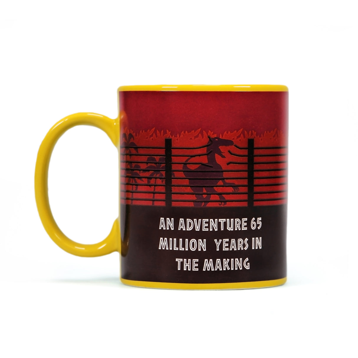 Jurassic Park Eingangstor Kaffeebecher mit Wärmeeffekt