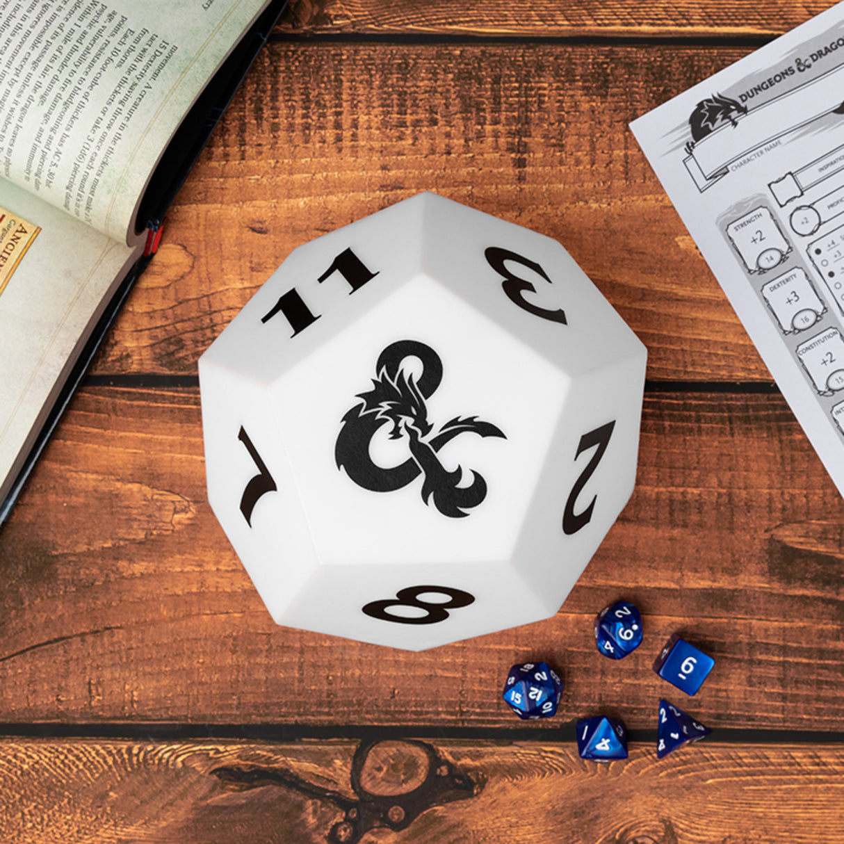 Dungeons and Dragons D12 Dekolampe mit Farbwechsel