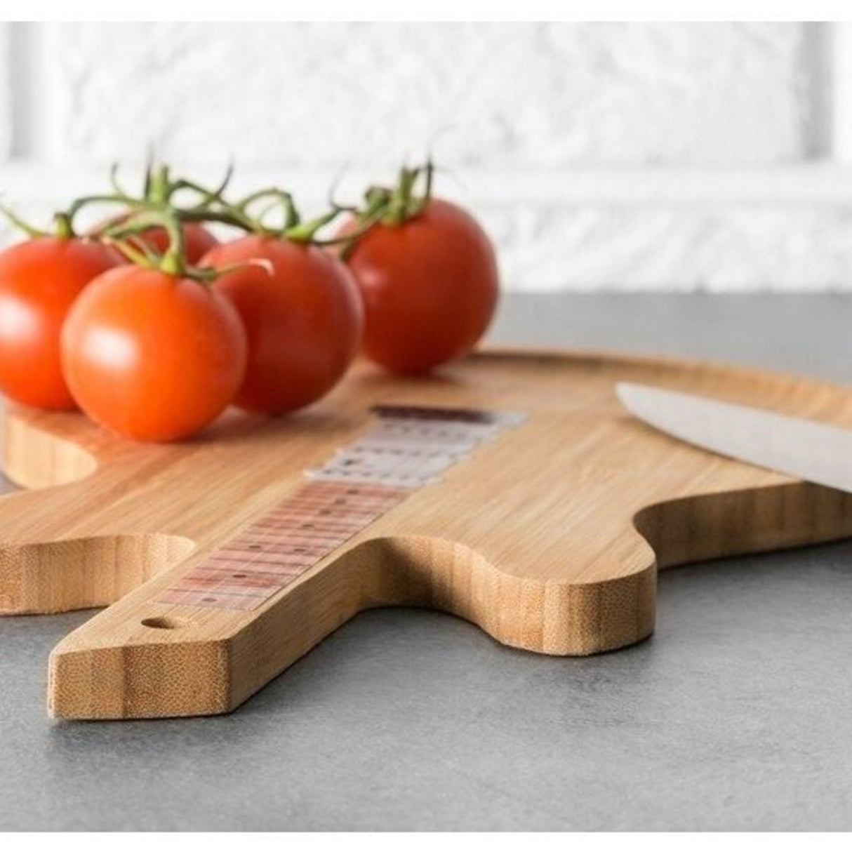 E-Gitarre Schneidebrett aus Holz