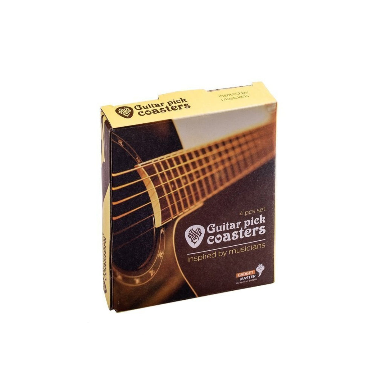 Gitarren Plektrum Untersetzer aus Holz im 4er Set