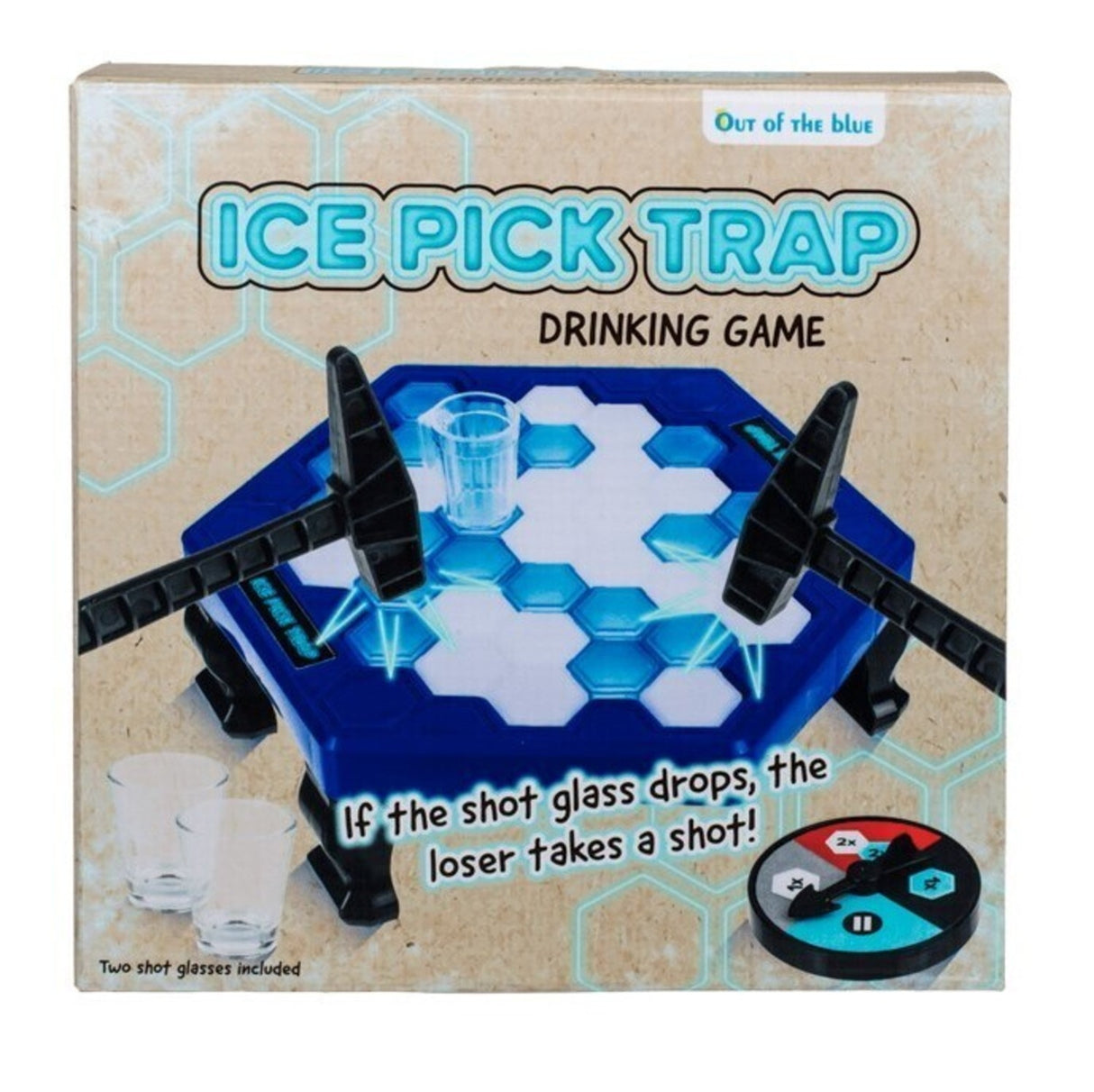 Eisscholle Trinkspiel mit Shotgläsern