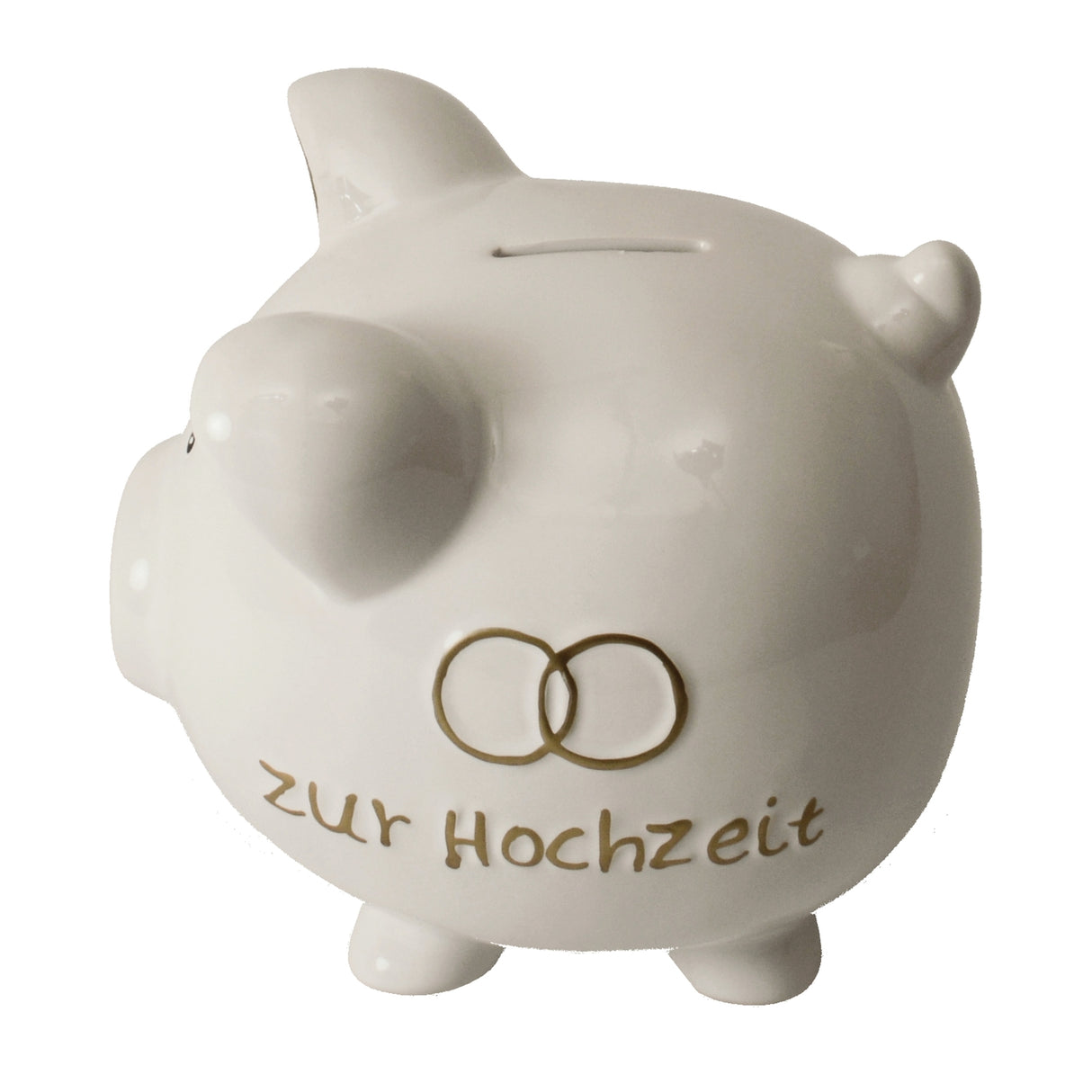 Hochzeits Sparschwein aus Keramik