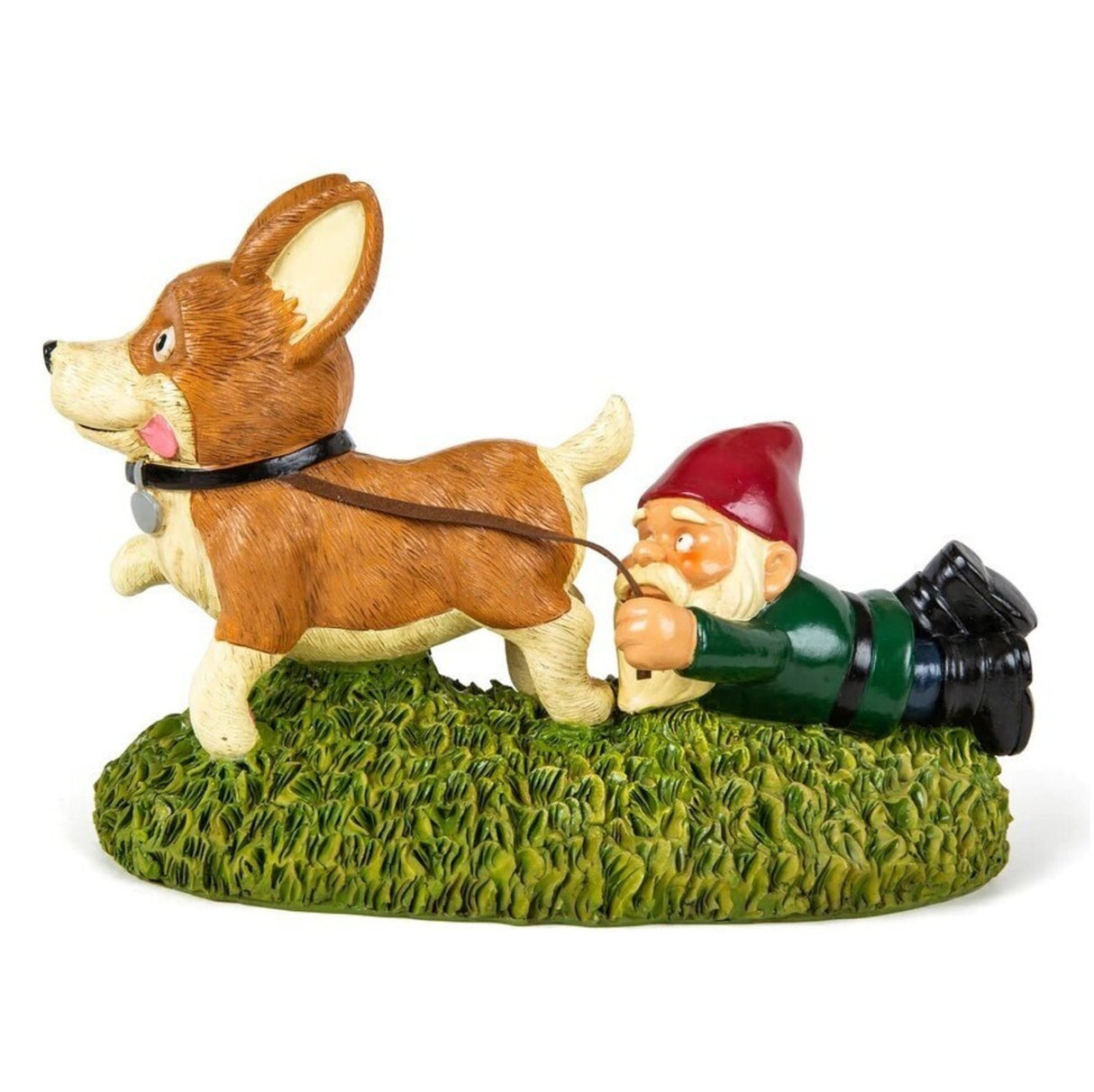 Corgi Hund Gartenzwerg