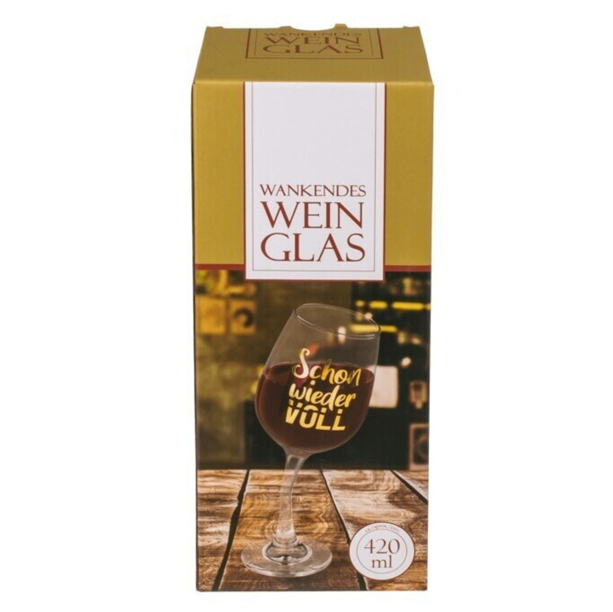Betrunkenes Weinglas