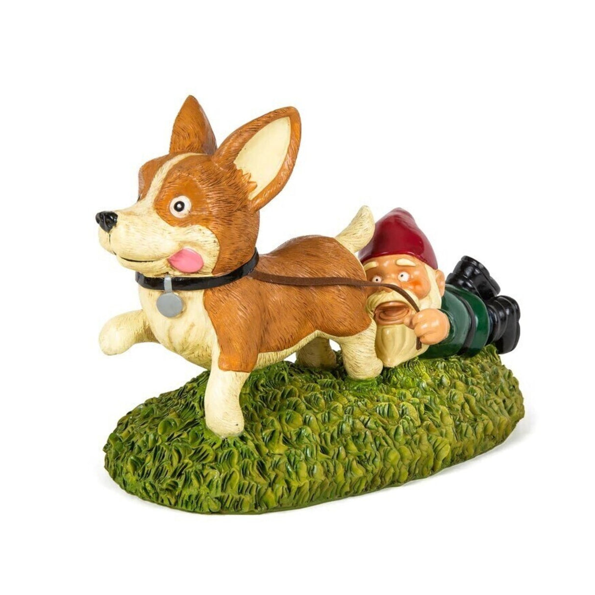 Corgi Hund Gartenzwerg