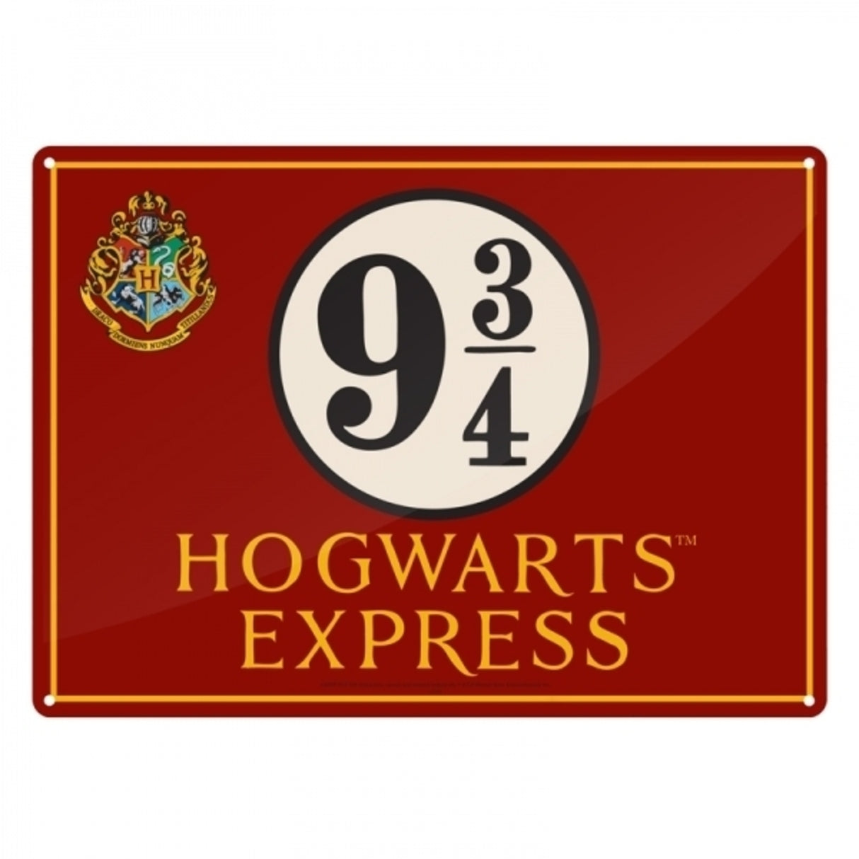 Harry Potter Gleis 9 3/4 Blechschild in 15x20 cm