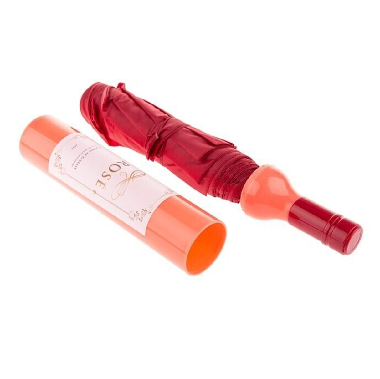 Roséweinflasche Regenschirm