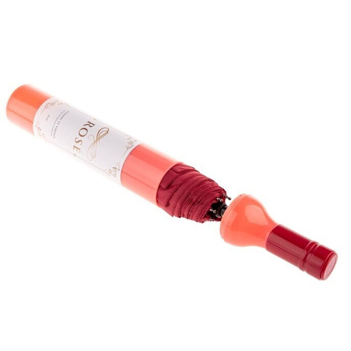 Roséweinflasche Regenschirm