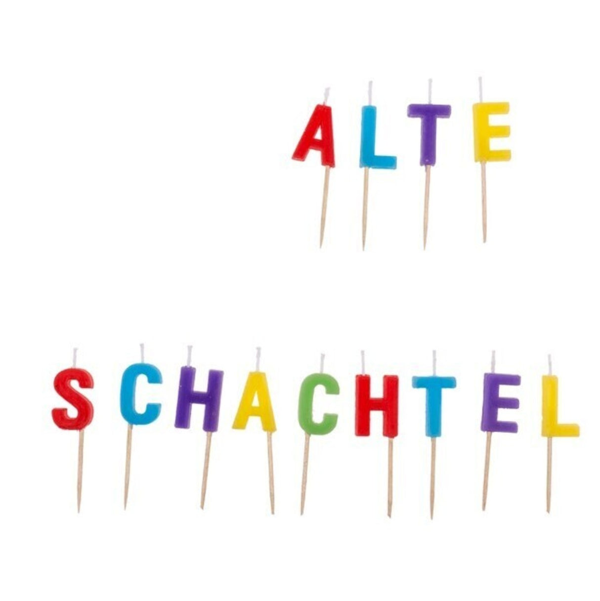 Alte Schachtel Geburtstagskerzen